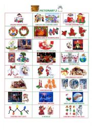 English Worksheet: Christmas fun and games - part 2