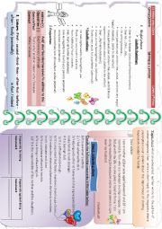 English Worksheet: writing as a process about sharing family responsibilities