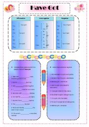 English Worksheet: Have got