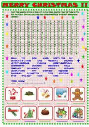 English Worksheet: Christmas :wordearch