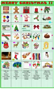 English Worksheet: Christmas : matching exercise
