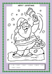 English Worksheet: MERRY CHRISTMAS