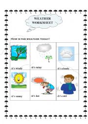 English Worksheet: weather condition