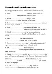 English Worksheet: Second conditional exercise