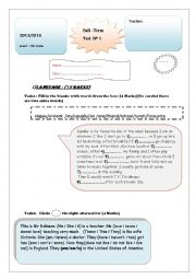 Full term test N 1 7 th form tunisian students