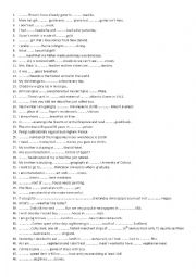 English Worksheet: articles