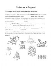 English Worksheet: Christmas in England