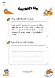 English Worksheet: Writing Activity for 5th Grade
