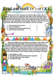 English Worksheet: Comprehensions for kids