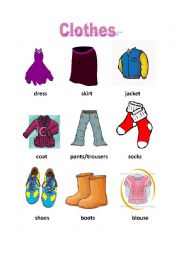 clothes wordlist