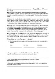 English Worksheet: 8th form test 