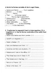 English Worksheet: grammar exercises