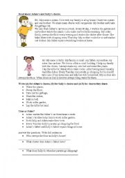 English Worksheet: Household chores