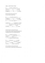 English Worksheet: Lenka - Everything at once