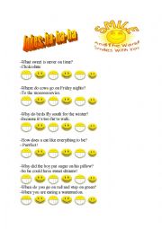 English Worksheet: Jokes