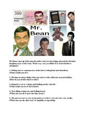 English Worksheet: Mr Bean Rides Again Part 2