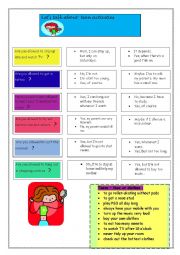 English Worksheet: Talking about teen activities