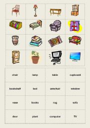 English Worksheet: furniture