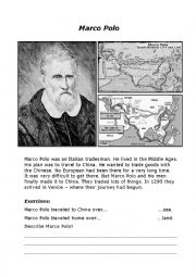 English Worksheet: Marco Polo
