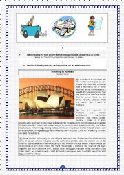 English Worksheet: Travelling - Key is included