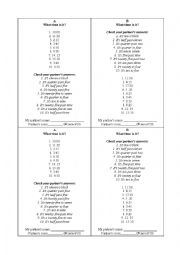 English Worksheet: Pairwork: What time is it?