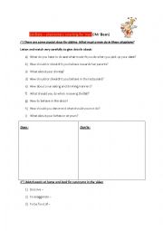English Worksheet: St Valentineday - dating with Mr Bean - video
