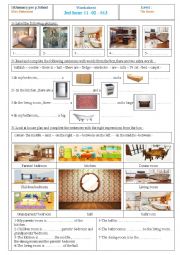 English Worksheet: Alys house :describing my house