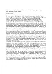 English Worksheet: Sports 