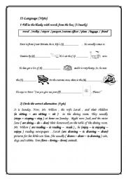 English Worksheet: Mid term test N2