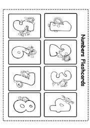 English Worksheet: MEMORY GAME NUMBERS-PART 3