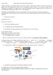 English Worksheet: PRACTICE