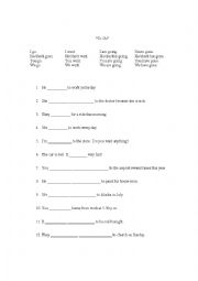 English Worksheet: 