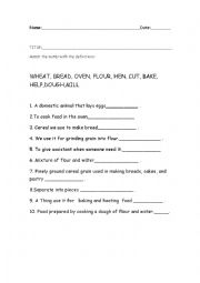 English Worksheet: Little Red Hen