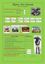 English Worksheet: Shaun the sheep : SHAUN THE FARMER