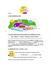 English Worksheet: Happy birthday