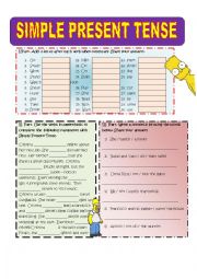 simple present tense practice