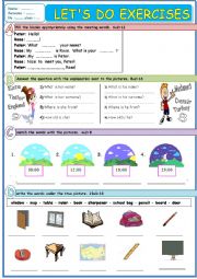 4.grader general test TWO PAGES