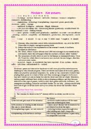 Module Four: Third Form Tunisian Pupils ( Key Answers).