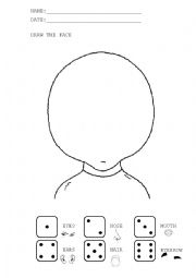 English Worksheet: Draw the face