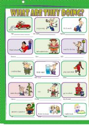 English Worksheet: Present continuous