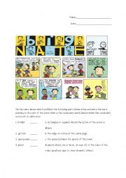 English Worksheet: Comic Strip Vocabulary