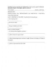 English Worksheet: English Test