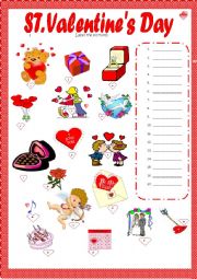 English Worksheet: St. Valentines Day
