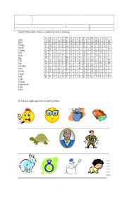 English Worksheet: crossword