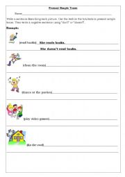 English Worksheet: Present Simple Tense
