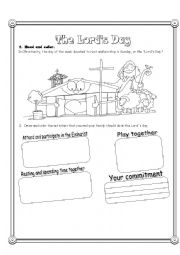 English Worksheet: The Lords Day  