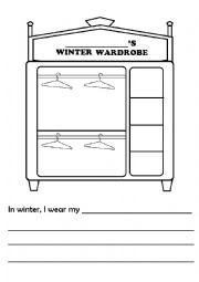 English Worksheet: SEASONS and CLOTHES