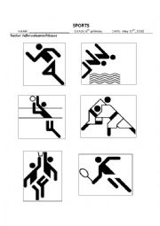 English Worksheet: Sports