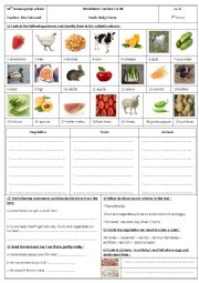 English Worksheet: Uncle Hedys farm