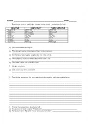 English Worksheet: Present perfect